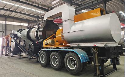 mobile continuous asphalt mixing plant 